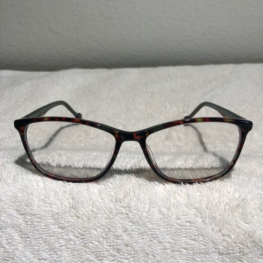Lisa Loeb Eyeglasses Cat Eye Green Flash 203 Pine Wine 5616140 Frames Only